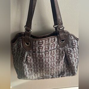 Grey/brown Etienne aigner tote bag